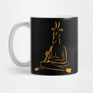 Faun Playing The Flute Mug